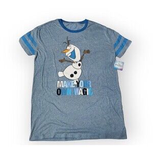 Disney Frozen Olaf Night Shirt T-Shirt Size Large New with Tags  NWT
